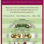 Growing Food Sustaining Communities seminar March 13